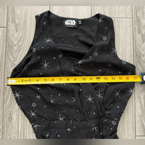 Star Wars|A Rogue One Black Star printed jumpsuit,wide leg & sleeveless•••Boho - Picture 10 of 11